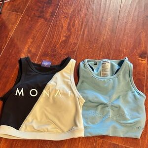 Gymshark and Monat Sports Bra Small & xsmall